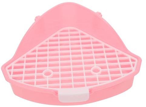 FIXOSHEE Letto per Piccoli Animali Toilette per Conigli Lettiera per Criceti Vasino in Fornitura per Gabbia Risparmio di Spazio Design Elegante