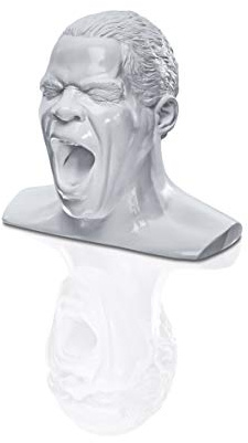 Oehlbach Scream Unlimited - Kopfhörerständer in Form des legendären Oehlbach-Kopfes - Optimale Aufbewahrung von größeren Over-/On-Ear Kopfhörer Handmade - weiß