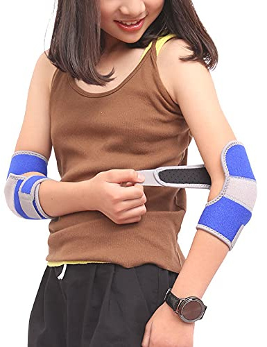 IBLUELOVER - Tutore per gomito per bambini, protezione per gomiti, protezione per il braccio, antiscivolo, regolabile, in neoprene, resistente agli urti, per riabilitazione e riabilitazione