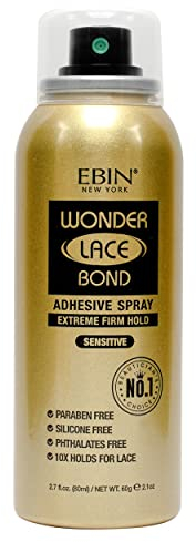 EBIN Wonder Lace Bond Spray (80ml, Extreme Firm Hold (Sensitive))