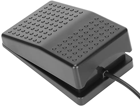 Tbest USB Fußschalter Fußpedal PC Discord Mute USB-Flash-Laufwerke USB-Fußschalterpedal Programmierbare Spielaktion Einzelnes Fußschalter Pedal mit USB-A-Schnittstelle für Tastatur, Maus, PC, Laptop