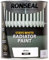 AMK® Ronseal One Coat Radiator Paint Satin 250ml Stays White Heat Resistant For All Radiators Resists Scuffs & Scratches Touch Dry in 30 Minutes