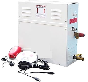 Sauna Heater, 3KW 4.5k Sauna Machine Steam Nerator, Home Steam Room Machine, Wet Stream Furnace Commercial Sauna Equipment Digital Controller for Home, Hotel, Spa.(6kw)