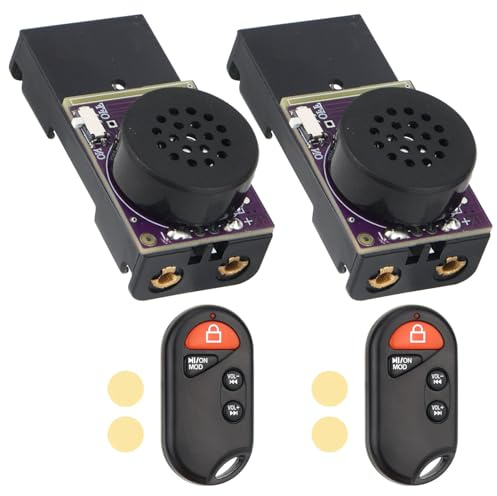 BTFO 2pcs Machines à Bruit De Grillon pour Farces, avec Télécommandes 16 Sons Différents Cris Chants de Chèvre Bips Agaçants Idéal pour Adultes Bureau Fêtes Maison Ou Voiture