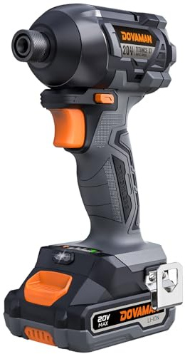 TITANCE X7 Avvitatore a Impulsi 20V Brushless, Kit Compatto con Attacco Esagonale 1/4, 200Nm di Coppia, Batteria e Caricabatterie–Avvitatore Leggero per Legno, Metallo e Auto