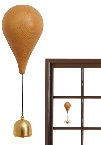 Hlagmix Campanilla De Tienda Para Apertura De Puerta, Alarma Sonora Para Entrada, Timbre Decorativo En Forma De Globo Estilo Japonés Para Entrada De Tienda, Porche O Jardín