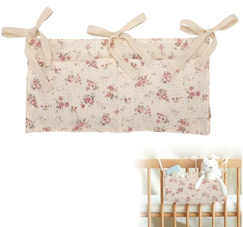 Sac Rangement pour Lit Bébé, Sac de Rangement Suspendu, 2 en 1 Sac de Lit de Bébé Organisateur, pour Stocker des Vêtements, des Couches, des Jouets