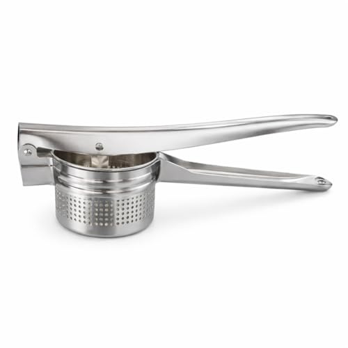 Schiacciapatate Ergonomica in Acciaio Inox | Pressa Patate Robusta per Cucina Domestica e Professionale