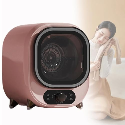 Compact Condenser Tumble Spin Dryer With 0.8kg Load Capacity,with Dual Temperature Control Probe,Capacity Portable Spin Dryer,Stainless Steel Tub,for Home, Apartments,Lightweight for Small Spaces(C)