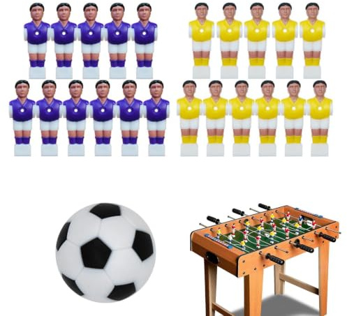 Kicker-ersättningsmän dockfigurer tillbehör | Kicker-figurer leksak för fotbollsfans, barn, vuxna och manliga vänner