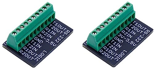 Treedix 2 x Mini RS232 auf TTL MAX3232 Konvertierungsadapterplatine Transceiver Breakout Board 3V-5V