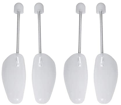 VASANA Lot de 2 paires d'embauchoirs réglables en plastique blanc pour femme avec support de tension, blanc