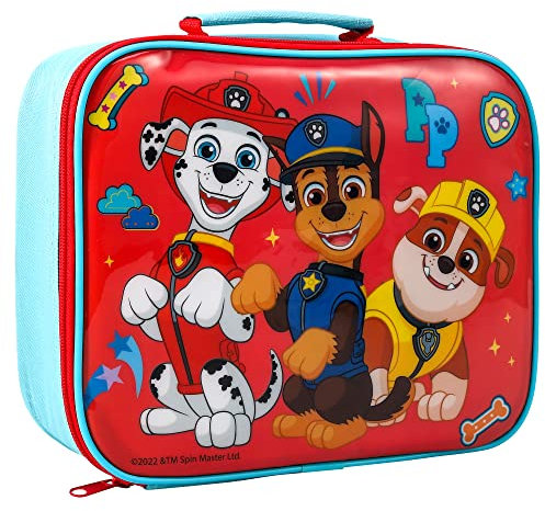 Zawadi Global Paw Patrol Rectangular Insulated Lunch Box Bag for Boys and Girls, Perfect Size for Packing Hot or Cold Snacks for School and Travel, BPA Free