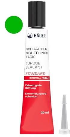 ORIGINAL BÄDER Torque Sealant Tamper Proof Indicator STANDARD color Green 20ml - Threadlocker Made in Germany since 1962 - Security pen for sealing and proof of manipulation.