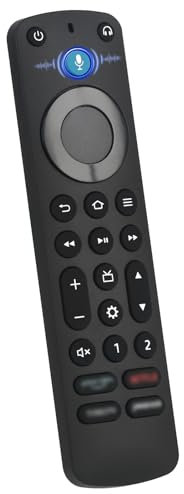 Sprachfernbedienung PRO Ersatz für Fire Smart TV/TV Stick/TV Cube, Voice Smart TV Fernbedienung Kompatible mit Insignia Toshiba Pioneer NS-RCFNA-21 NS-RCFNA-19 CT-95018 usw, mit Remote Finder s6
