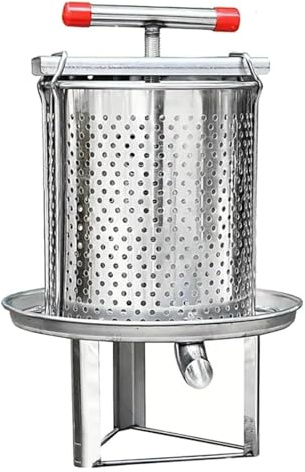 Extractor de miel, herramienta apicultura, prensa manual acero inoxidable for panal 2 marcos, ideal for restaurantes y hoteles. Equipo eficiente