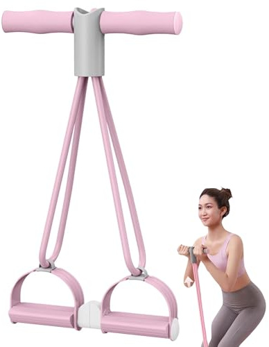 Hayaww Entrenador Abdominal Set de Bandas de Resistencia Multifunción Cuerda de Tensión Multifunción Sit-Up Culturismo Expansor expansor de Cuerpo Completo para el hogar Pierna Ejercitador Pedal (B)