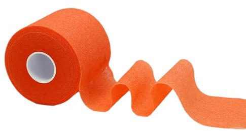 Suseiuua 1 rollo de vendas deportivas de espuma para raqueta de bádminton, cinta protectora, esponjas, película, tenis, tenis, agarre protector
