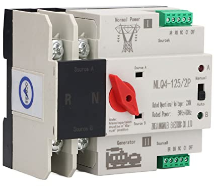ZenithAur 2P Generatore con interruttore di trasferimento automatico a doppia alimentazione Interruttore di commutazione gruppo di continuità AC230V (20A)