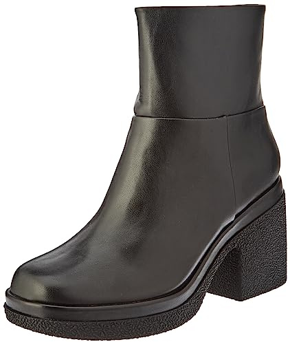 Amazon Essentials Bottines à Semelles Compensées Femme, Noir, 35.5 EU