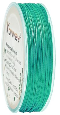 KONMAY Fil de pêche tressé de 0,40 mm avec tressage solide à 4 brins, 90 m de fil de pêche tressé et flexible, fil extra résistant pour la fabrication de bijoux, le tissage de perles, le métier à