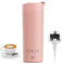 Flintronic Portable Electric Kettle, 475ml Fast Water Boiler with 4 Presets, Auto Shut-Off & Boil Dry Protection, Pink