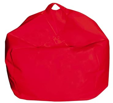 Avilia Puf XXL Moderno y versátil – Puf Tipo puf para Interiores y Exteriores, Asiento Suave y cómodo para Relajarse, Ideal para salón, Dormitorio y jardín, 65 x 62 cm, Rojo