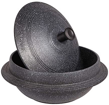 Cazuela de gres para cocinar olla de cerámica olla de barro, cuencos Bibimbap de piedra coreana, olla antiadherente olla de sopa