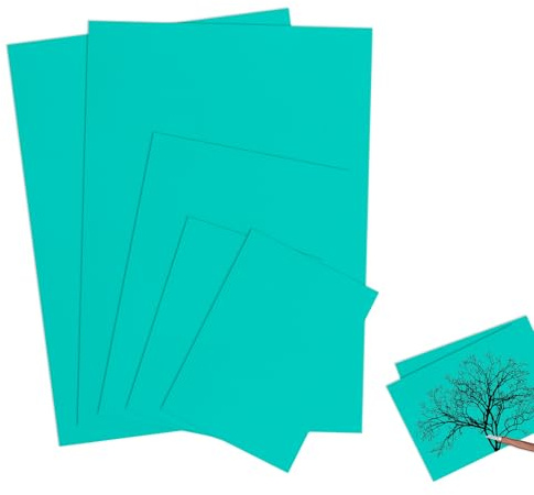 Kit per stampa di linoleum, confezione da 5 pezzi, per facilitare l'intaglio e l'artigianato, confezione da 3 timbri in gomma morbida, fogli di lino con stampa morbida, stampa di linoleum (2A4+A5+2A6)