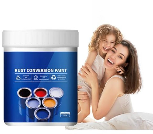 Pintura de conversión de óxido, pintura convertidora de óxido 4 en 1 para metal, resistente a la intemperie, a base de agua, prevención y protección de óxido de larga duración (estilo D)