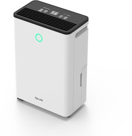 facula - Deshumidificador Bora 12L | Modo Auto | Modo Inteligente | Temporizador 1-24h | Función Drenaje Continuo