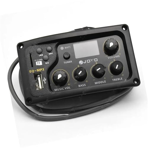 EQ MP3 3 bands EQ Akustisk gitarr förförstärkare Piezo pickup Bakgrundsbelyst LCD display Gitarr Förförstärkare Pickup