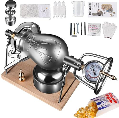 Máquina de Palomitas de maíz China, máquina de Palomitas a presión de Acero Inoxidable para el hogar, máquina de Palomitas pequeña para Cocina, máquina para Hacer arroz inflado Vin