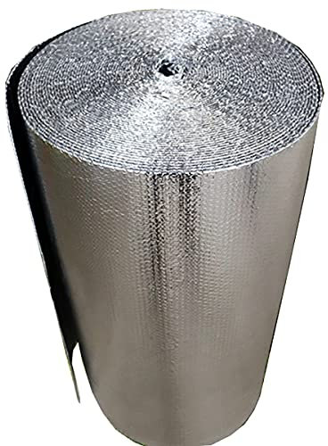 Feuille réfléchissante pour radiateur – Panneaux d'isolation réfléchissants double face en aluminium pour dalles de béton, granges de poteaux, espaces sanitaires et sous-sols