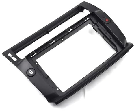 Bilradiostereo Ljudplatta Fascia Ram 2 Din 9 Tum För Citroen För C-Quatre 2004-2009(Black)