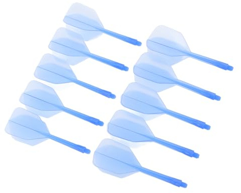 Dilwe Asta per Freccette e Alette in Plastica, Set da 10, Design Pratico Ad Alte Prestazioni, Materiale Durevole per Accessori per Freccette per Adulti (Blue)