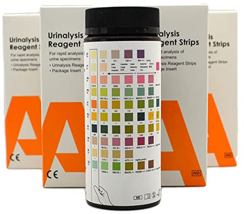 100 x 10 Parameter Urine Testing Strips Instant Dip-Test Urinalysis