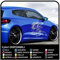 GRAFIC Aufkleber, Pferde 80 cm TRIBAL, Seitenaufkleber, wildes Pferd, Tuning Tattoo Auto Sport Tuning (Weiss Matte)