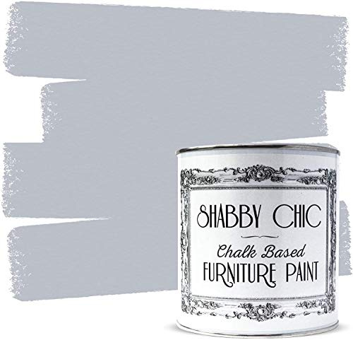 Shabby Chic Chalk Based Furniture Paint, Grey Embrace - 2.5 L | Distressed Matt Finish for Furniture, Home Decor or DIY Projects | Interior & Exterior | Non-Sand, Suitable for Wood, Plastic & Metal