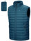 33,000ft Men's Lightweight Gilet, Packable Quilted Puffer Padded Vest Outerwear, Body Warmer Windproof Sleeveless Jacket for Golf Running Hiking Horse Riding Ceramic Blue XL