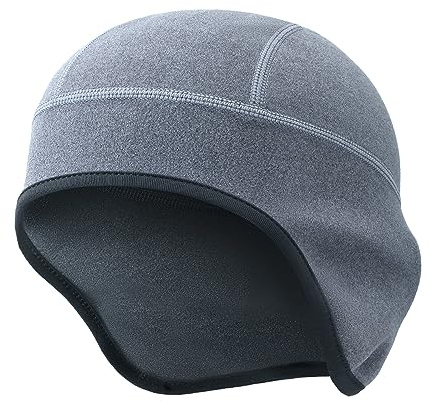 Oscenny Bonnet De Vélo,sous Casque,Stretch Doux Coupe-Vent pour Sport Bonnet Moto,Ski,Course,Football,Cyclisme,Bonnet Skull Cap,Jogging,Hommes Femmes Optimal Humidité Évacuation Automne Hiver Taille