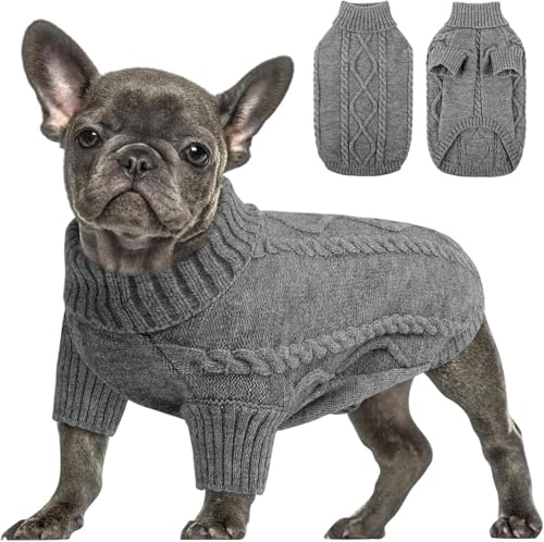 Queenmore Pull Chien Grande Taille Bouledogue Français Chaud