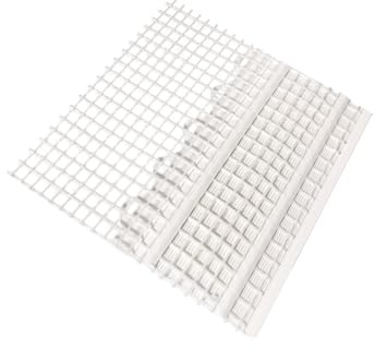 5 Stab Blechanschlussprofil mit Gewebe 200 cm = 10 m WDVS Fassade Dachanschlussprofil Dachrinnenabschluss