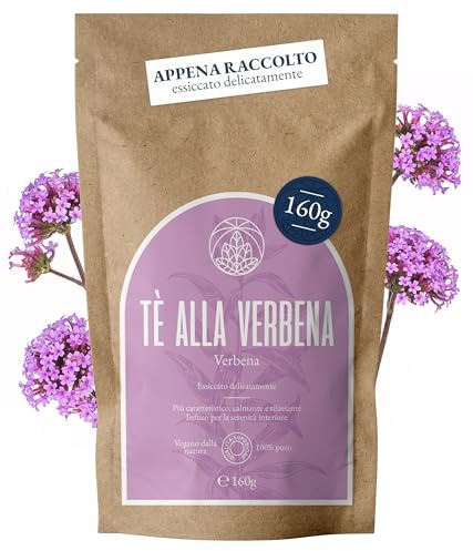 Té de Verbena Monte Nativo (160g) - Hierba Verbena Infusion - Infusiones de hierbas – Té de hierbas - Cuidadosamente cortado y secado – 100% puro y natural