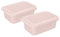 BranQ - Home essential Set von Frischhaltedosen ORI, BPA-freier Kunststoff, Rosa, 2 St.