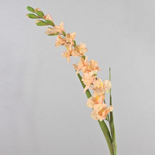 artplants.de Konstgjord gladiolus THEOPHORA, aprikos-rosa, 110 cm