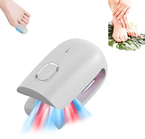 Tratamiento de hongos en las uñas,660+905nm Luz Roja&470nm Luz Azul Encarnada Uñas Tratamiento Láser Dispositivo Láser, 10 minutos al día para uñas de los pies extra fuerte para atletas tratamiento de
