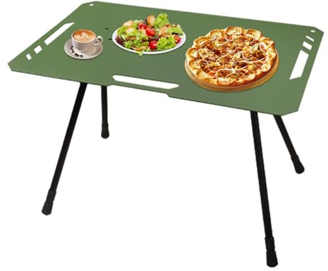 Tavolo da campeggio portatile - Borsa per il trasporto di da campo multifunzione | Tavolo da picnic pieghevole in lega di alluminio Lunghezza regolabile, supporto laterale esterno durevole