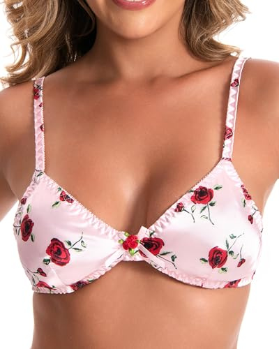 Satini Silky Satin Triangle Bralette | Wire-Free & Unpadded, Hook-and-Eye Closure, Adjustable Straps, Elegant Inclusive Style, Sizes S-XXL