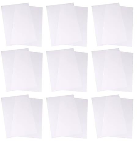 SECFOU A4 Double-Sided Release Paper 120gsm Non-Stick Isolation Sheets 100pcs White Anti-Adhesive Separation Paper for Office Printing and Craft Use